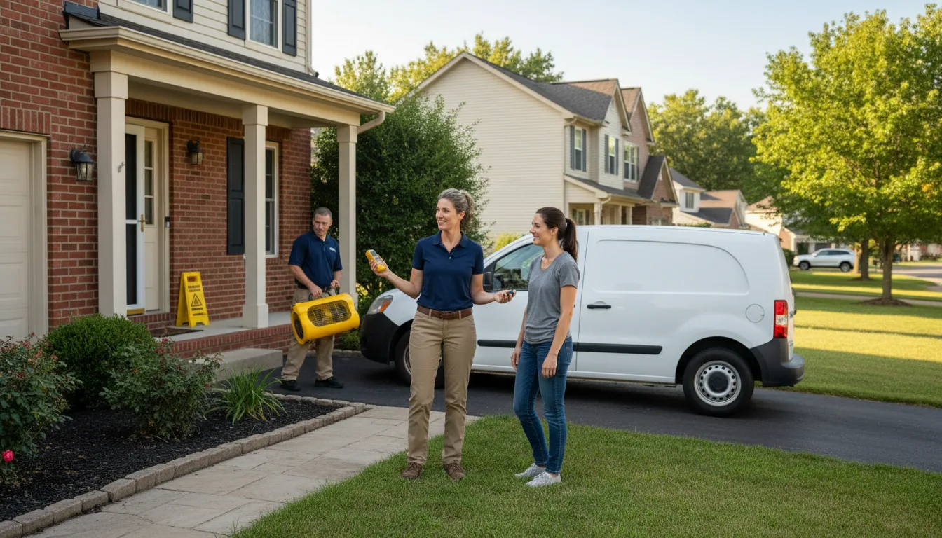 Water restoration image for Home Water Damage Repair in Carnegie, OK